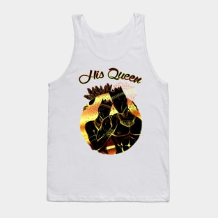 King and Queen Of The Stars - Black Gold His Queen Tank Top